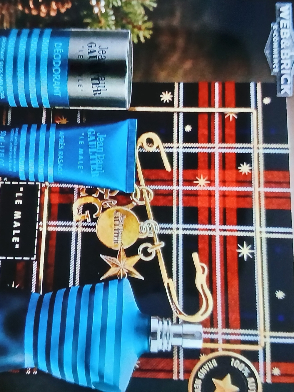 Jean Paul Gaultier Men’s Blue Striped Fragrance & Deodorant Gift Set